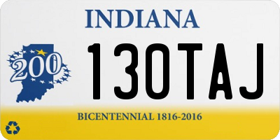 IN license plate 130TAJ