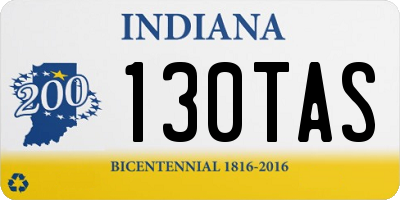 IN license plate 130TAS