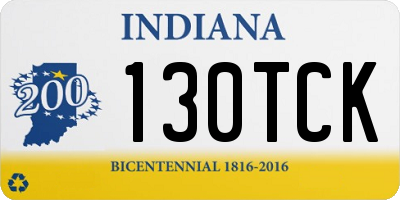 IN license plate 130TCK
