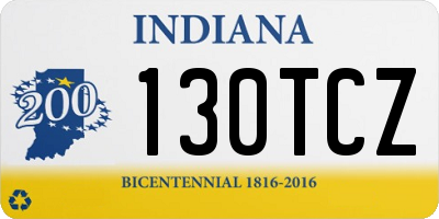 IN license plate 130TCZ