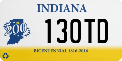 IN license plate 130TD