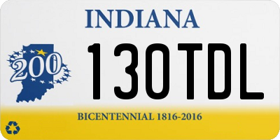 IN license plate 130TDL