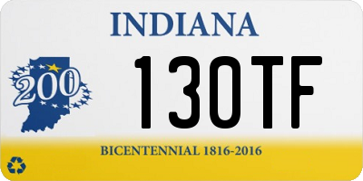 IN license plate 130TF