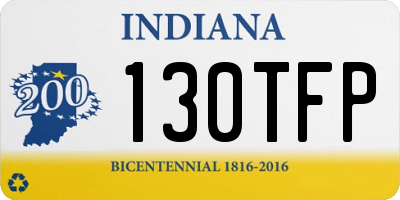 IN license plate 130TFP