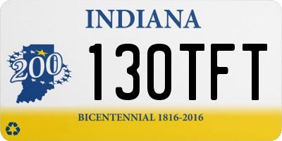 IN license plate 130TFT