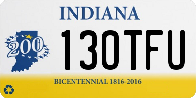 IN license plate 130TFU