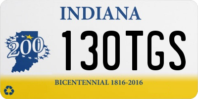 IN license plate 130TGS