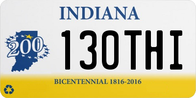 IN license plate 130THI
