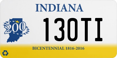 IN license plate 130TI