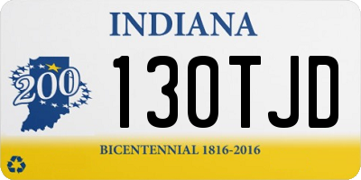 IN license plate 130TJD