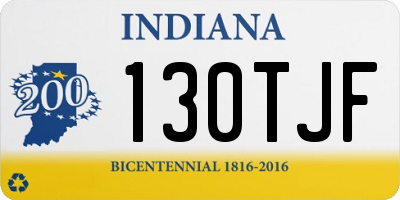 IN license plate 130TJF