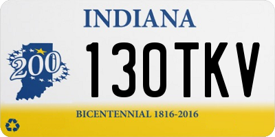 IN license plate 130TKV
