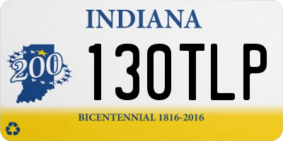 IN license plate 130TLP