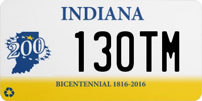 IN license plate 130TM