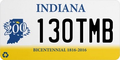 IN license plate 130TMB