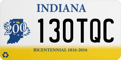IN license plate 130TQC