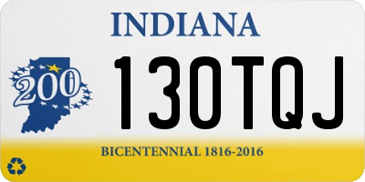 IN license plate 130TQJ