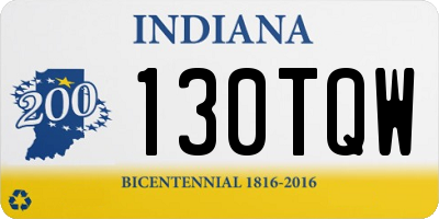 IN license plate 130TQW