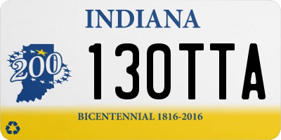 IN license plate 130TTA