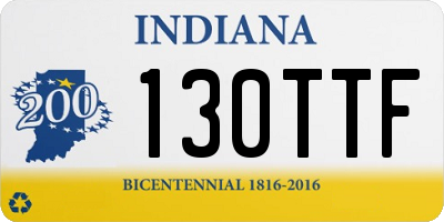 IN license plate 130TTF