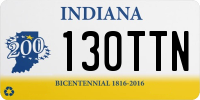 IN license plate 130TTN