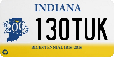 IN license plate 130TUK