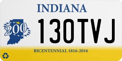 IN license plate 130TVJ