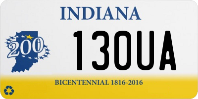 IN license plate 130UA