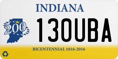IN license plate 130UBA