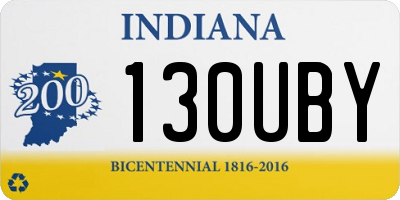 IN license plate 130UBY