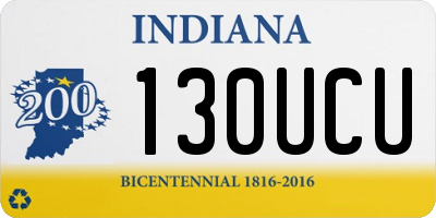 IN license plate 130UCU