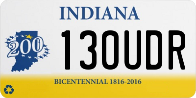 IN license plate 130UDR