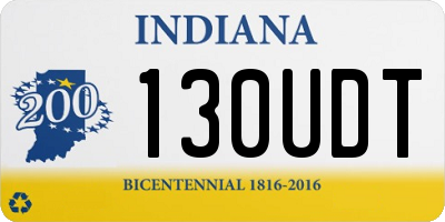 IN license plate 130UDT