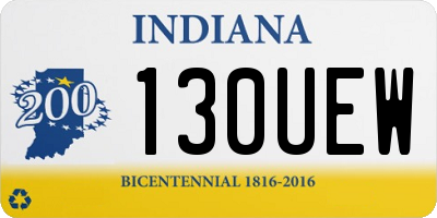 IN license plate 130UEW