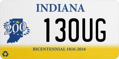 IN license plate 130UG