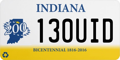 IN license plate 130UID