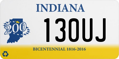 IN license plate 130UJ