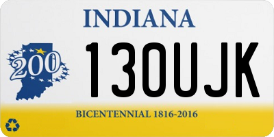 IN license plate 130UJK
