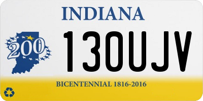 IN license plate 130UJV