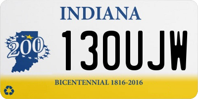 IN license plate 130UJW