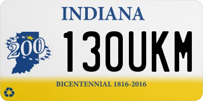 IN license plate 130UKM