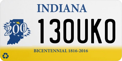 IN license plate 130UKO