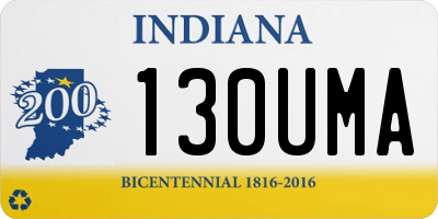 IN license plate 130UMA