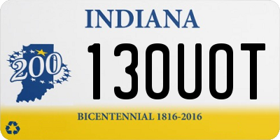 IN license plate 130UOT