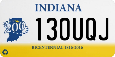 IN license plate 130UQJ