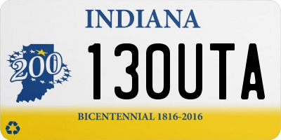 IN license plate 130UTA