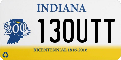 IN license plate 130UTT