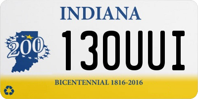IN license plate 130UUI