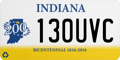 IN license plate 130UVC