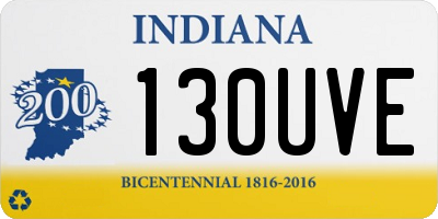 IN license plate 130UVE